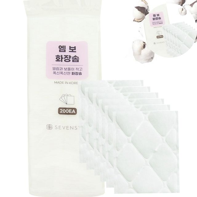 화장솜패드 클렌징솜 엠보화장솜 200매