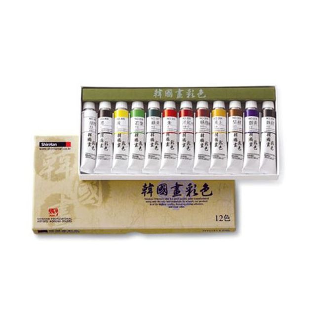 한국화물감 12색 20mL GWM
