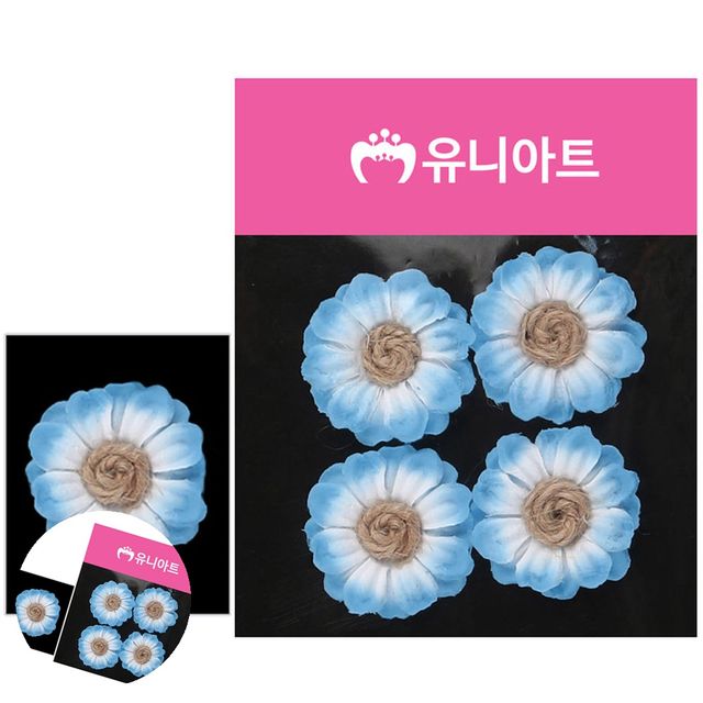 인조조화 투톤 마국화 소 하늘 어린이집 환경판