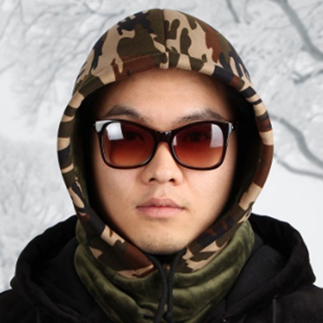 겨울 방한 패션 밀리터리 후드 넥워머 남성용 선물