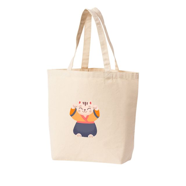 에코백 일본고양이 인형 마네키네코 복고양이 행운