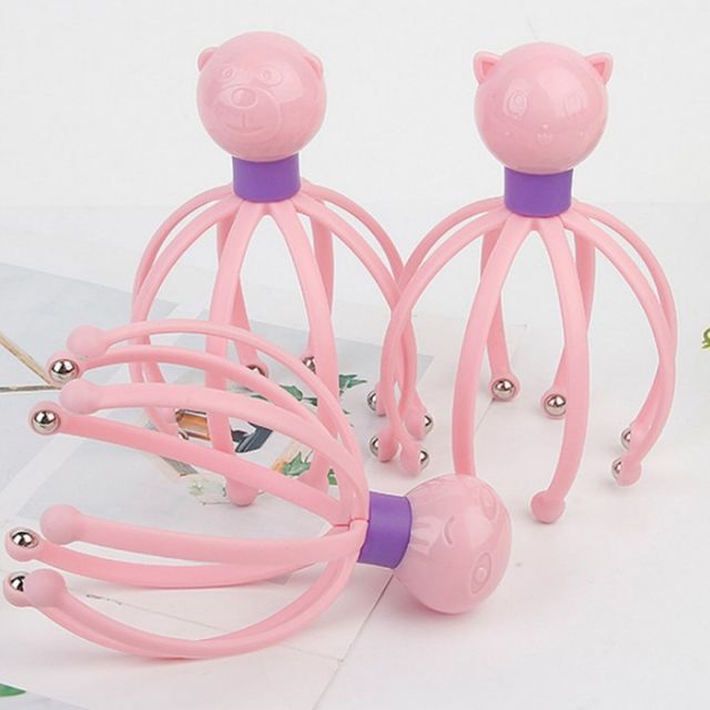 두피 마사지 문어발 스크래처 지압 스트레스 완화 케어 핸디 헤드 긴장 이완