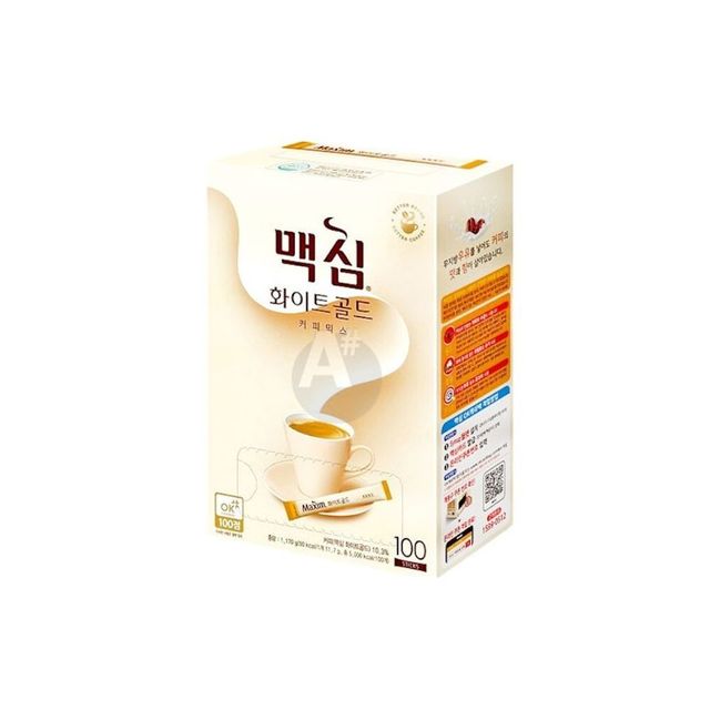 맥심 화이트골드 커피믹스 일회용 스틱커피 100T