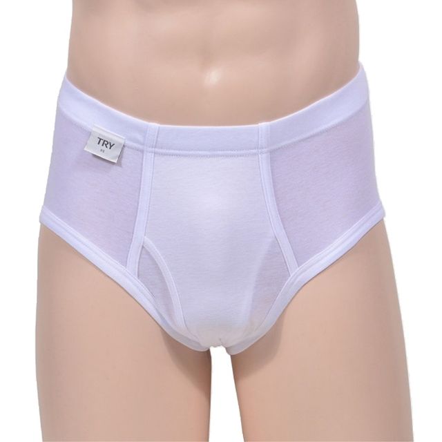 편안한 핏 고급순면 남성 백색 삼각팬티 남자속옷
