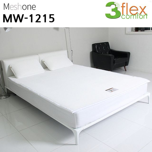 퀸 매트 3D 매쉬원 MW-1215 화이트 매쉬 1.2cm