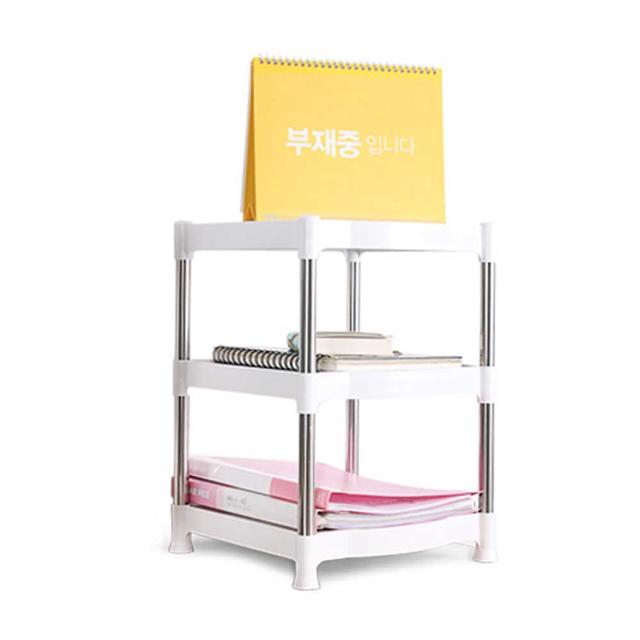 좁은집 원룸 3단 진열장 선반 공간 활용 장식품 수납