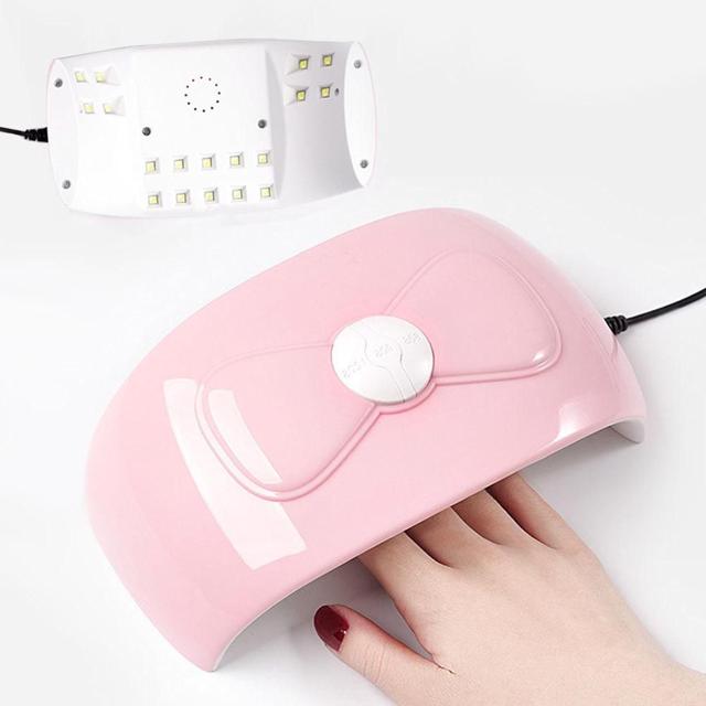 네일아트 스마트 센서 UV LED 핑크리본 54W 젤램프