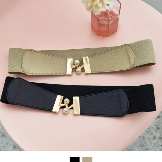 왕진주 스판 여성벨트