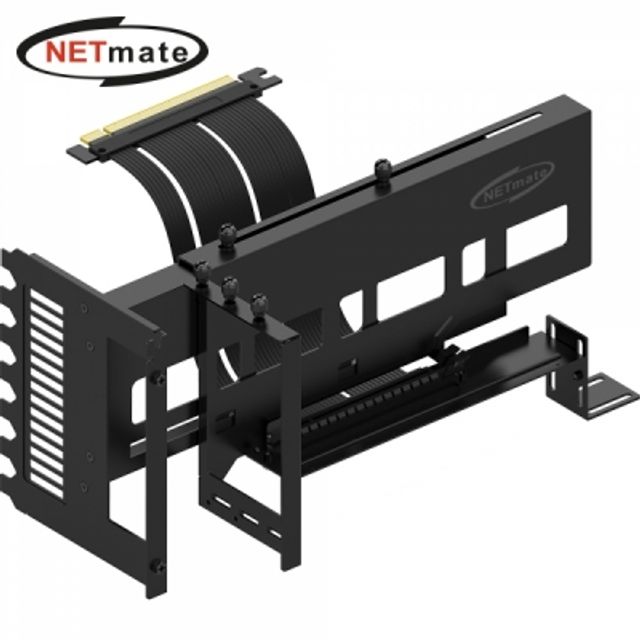 강원전자 넷메이트 PCI-E 4.0 라이저 케이블 지지대 키트 (블랙) (EZDIY-FAB) NM-HPI333