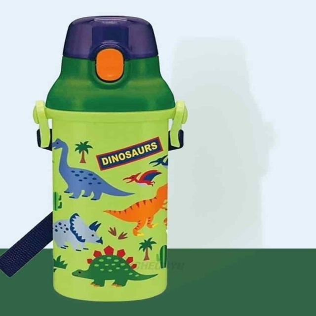 다이노사우루스 원터치물통 480ml 공룡물통 휴대용물통 스포츠물병 물통스트랩