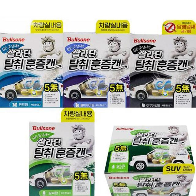 살라딘 탈취 훈증캔 SUV차량