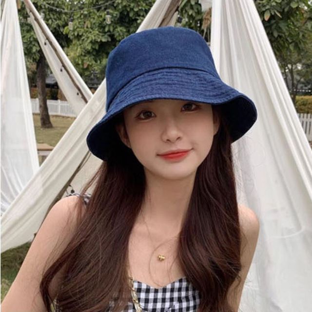 데님 버킷햇 벙거지 모자 연청 진청 데일리 패션모자
