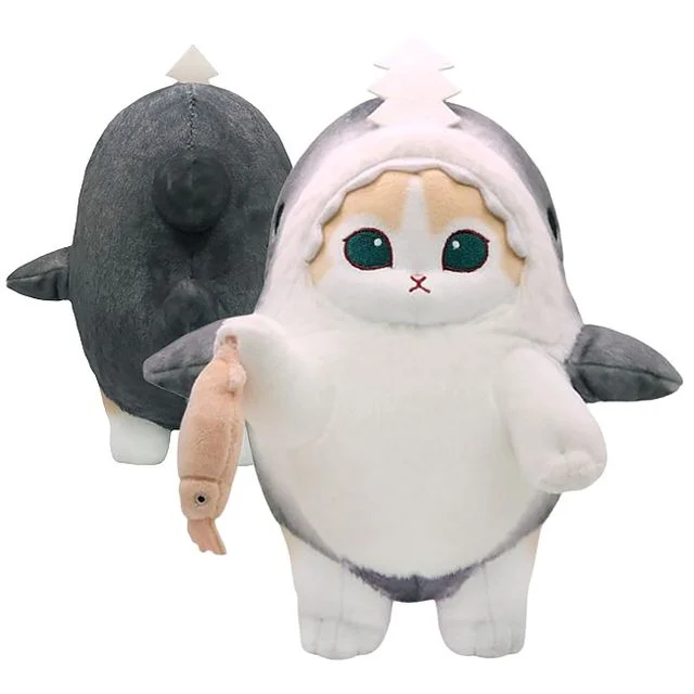 모후샌드 상어코스튬 크림냥 인형 25cm 1P 봉제인형