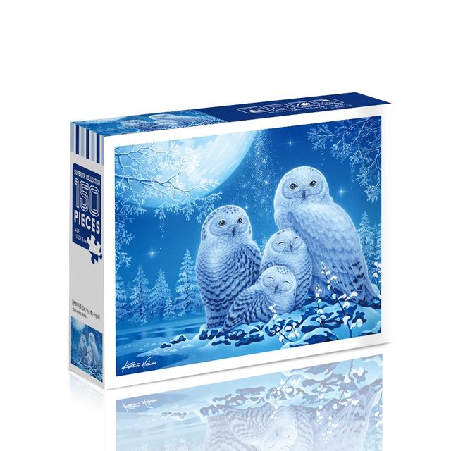 달빛 아래 올빼미 가족 150PCS 직소퍼즐