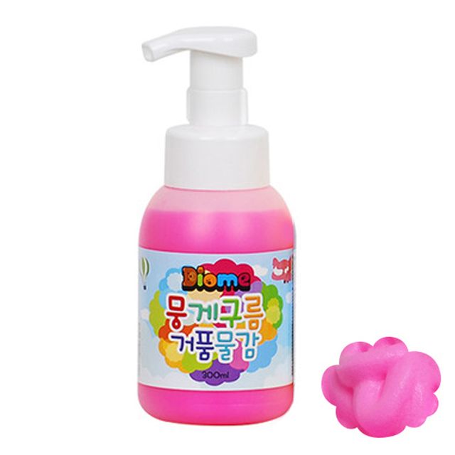 미술놀이 거품물감 낱색 형광분홍 뭉게구름 300ml