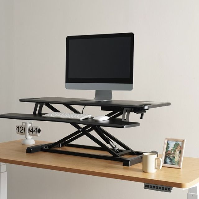 (re)덱스탑 스탠딩데스크 ProStand NS940 블랙 화이트 거치형 높이조절/듀얼 모니터 가능 카피어랜드