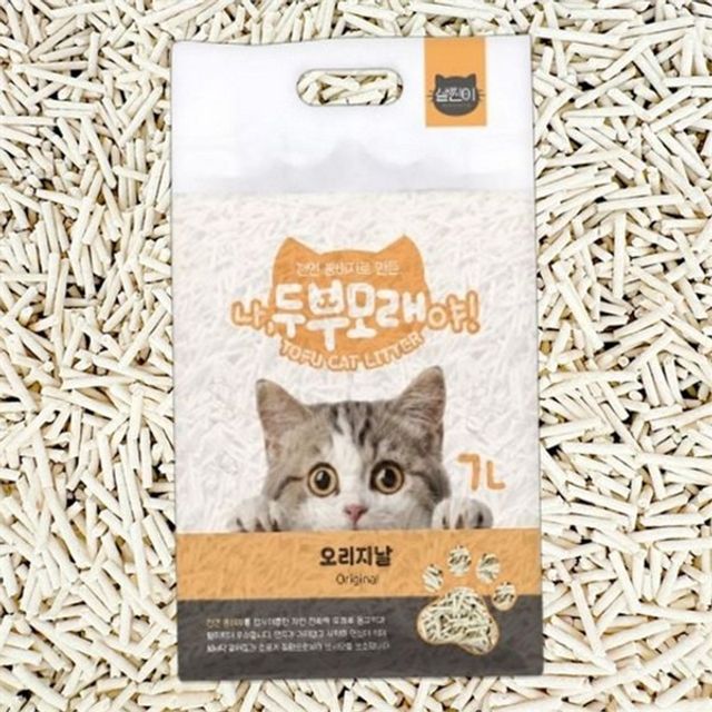 천연 고양이 두부 모래 오리지널 반려동물 두부 모래 먼지없는 대용량
