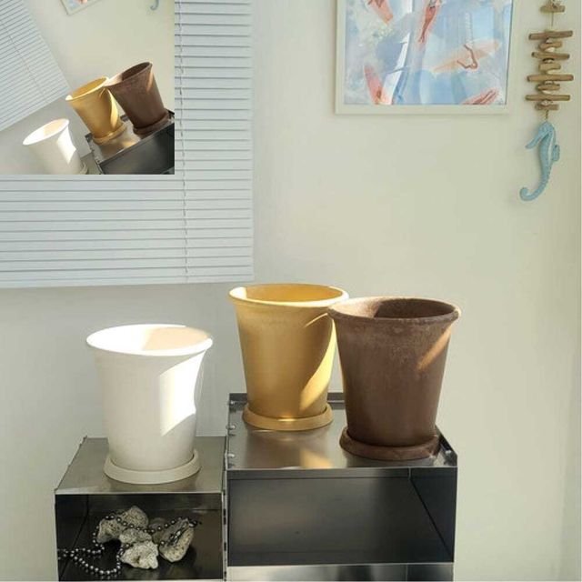 에코 베이직 키큰 링팟 화분 L 24x25cm 플랜트화분 대형 원형플라워 화초용