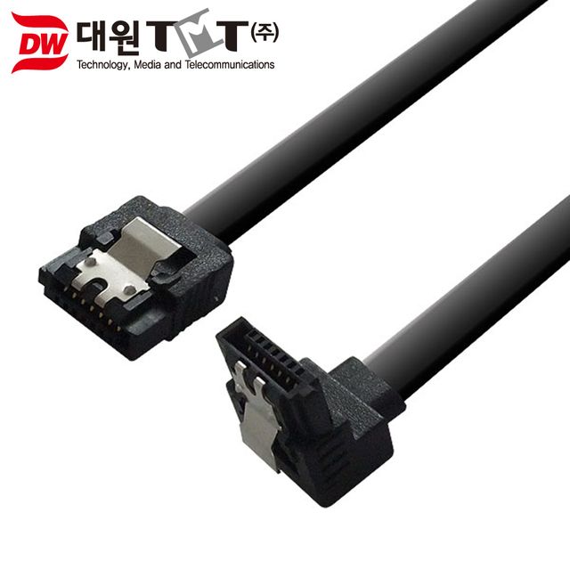 SATA3 케이블 0.5m ㄱ자 꺽임형 - 좁은 공간 최적화 연결