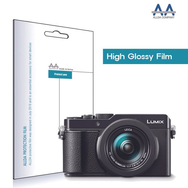 ALLDA 파나소닉 루믹스 LX100 2 고광택 보호필름 국산