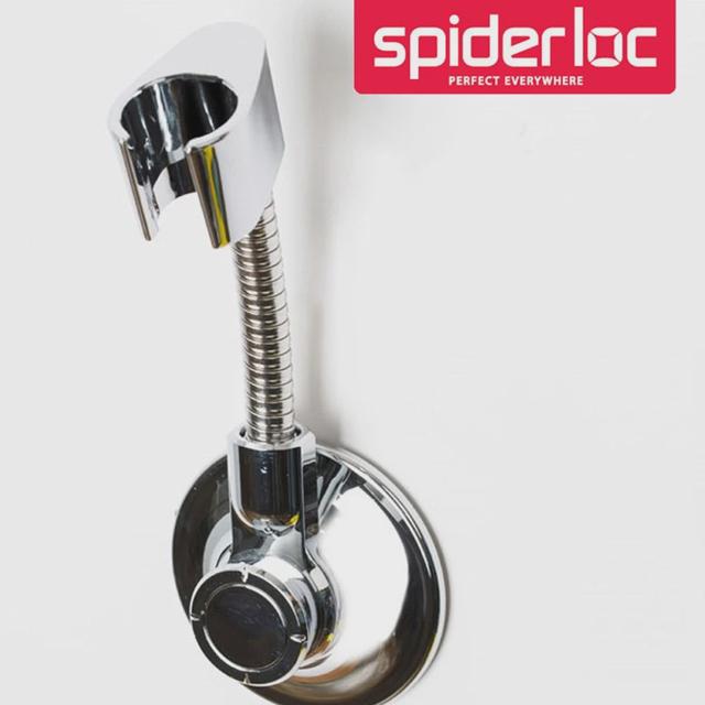 스파이더락 크롬도금 메탈 자바라 샤워기행거 1