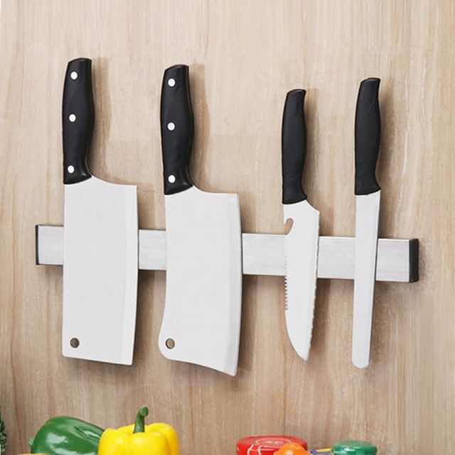 칼걸이 자석 칼꽂이 주방 조리도구 스테인레스 거치대