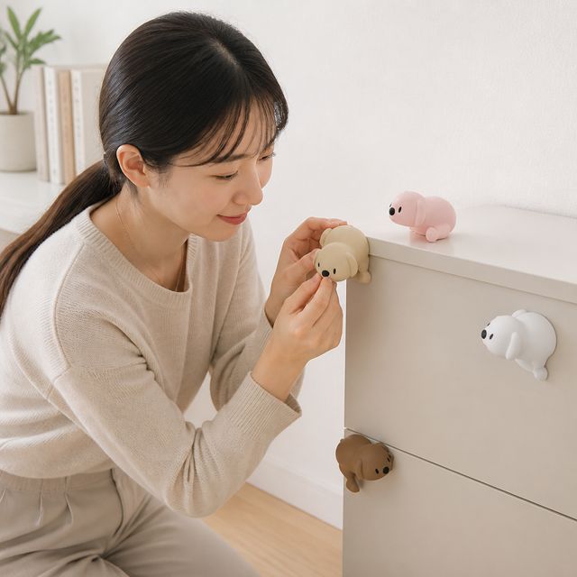 애기 안전 가구 모서리 가드 쿠션 4P 틈새 사고