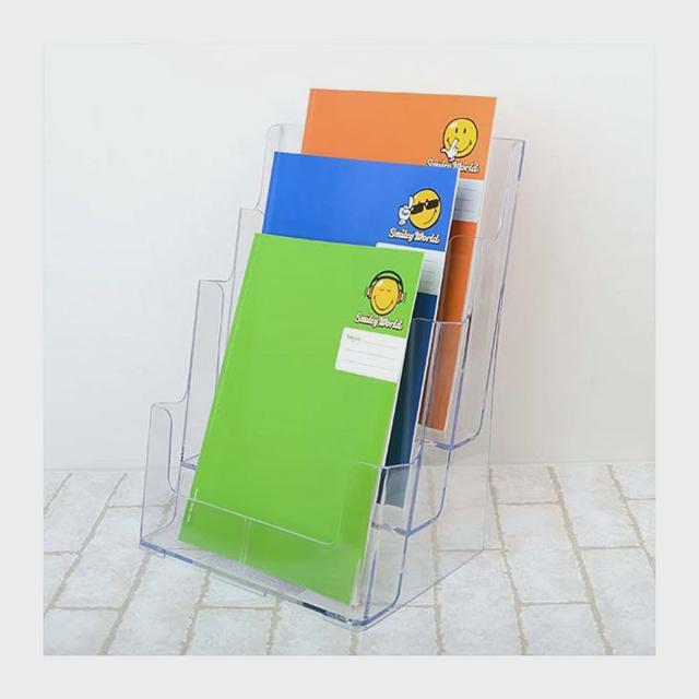 투명 아크릴 3단 A4 문서 꽂이 서류 정리함 보관함