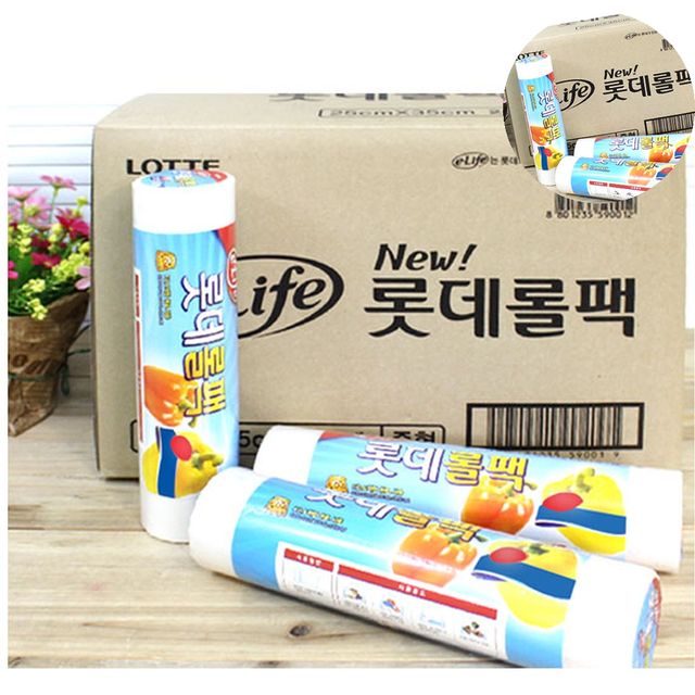 일회용봉투 일회용비닐팩 위생롤백 35 x 45 x 500매 12개
