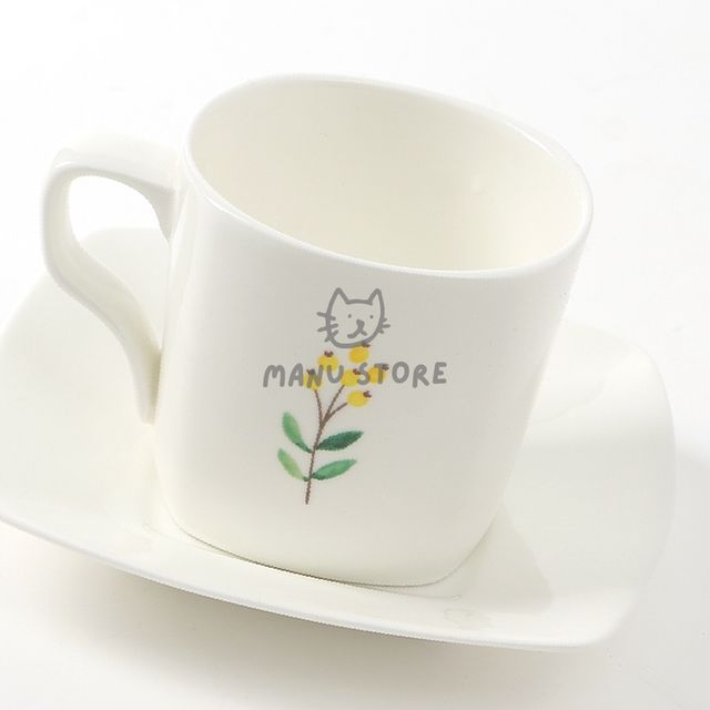 카페잔 홍차잔 도자기 커피잔 세트 180ml