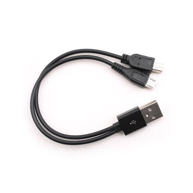 USB 2.0 케이블 Short Micro B Mini 5P 충전용 x검정