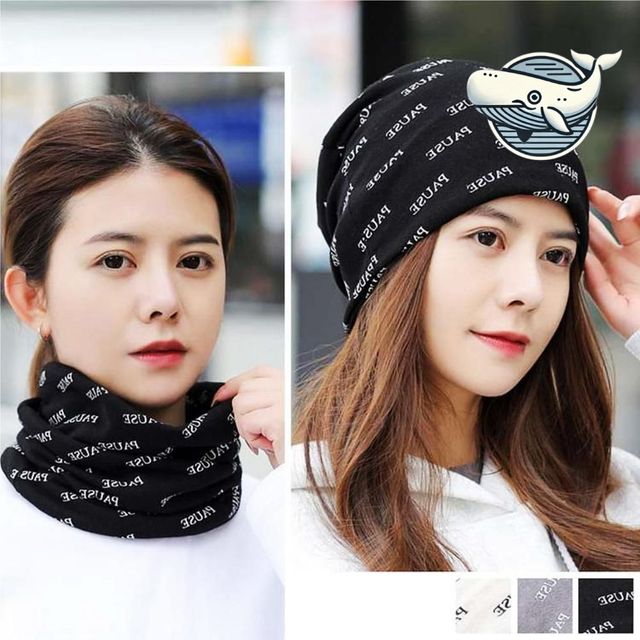 따뜻한 펀칭 넥워머 면비니 변형 목도리