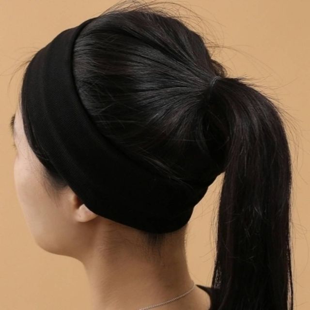 반다나 헤어밴드 블랙 머리밴드 여자머리띠 터번