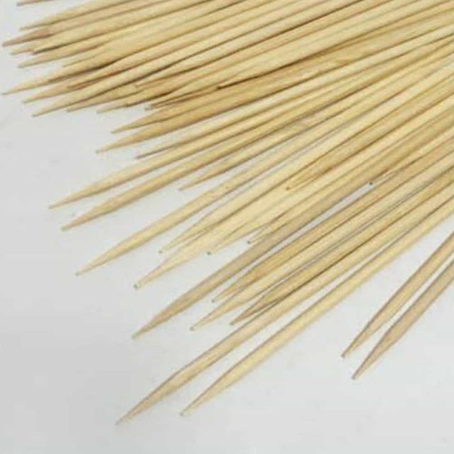 업소용 나무 꼬치 산적 꽂이 15cm 80P