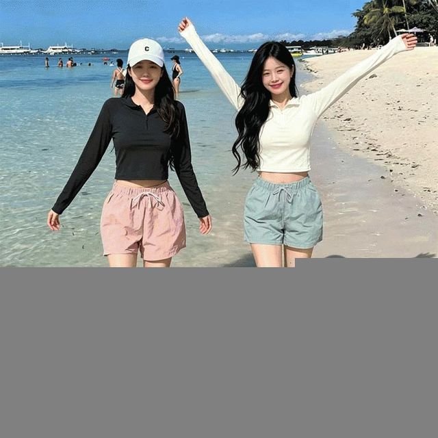 래쉬 3pcs 템포 가드 캡내장 비치 웨어 수영복