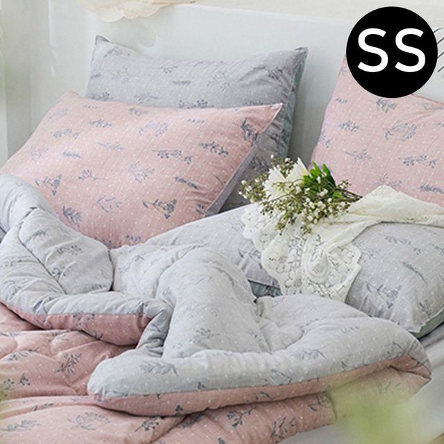 리버서블 차렵이불 베개커버세트 슈퍼싱글 SS 핑크