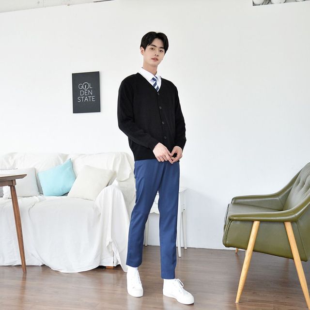 남자 교복바지 진청색, 교복몰 허리조절 사계절