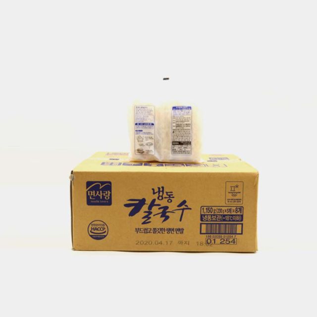 급속냉동 면사랑 냉동 칼국수 40입 9.2kg