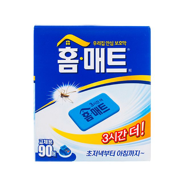 홈매트 모기약 90매 교체용 전자모기향 리필홈매트