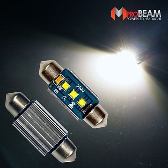 36MM타입 12V 엠프로빔 실내등 LED전구