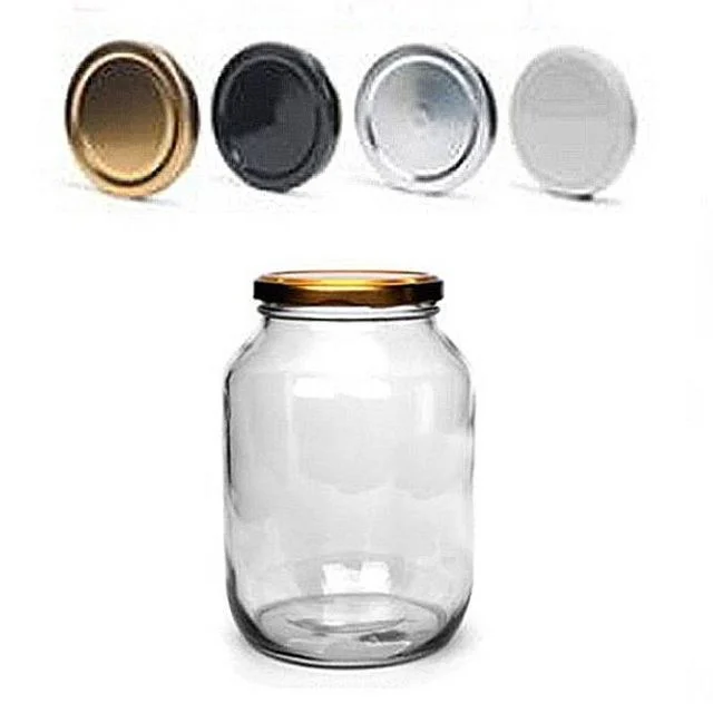 높은병 2000ml 빈병 밀폐용기 89mm 골드뚜껑 대용량 유리병