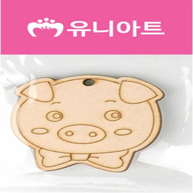 DIY 우드 돼지 핸드메이드재료 공예품만들기 어린이미술재료