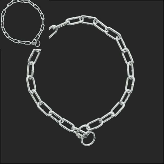 초크 체인 철목 5mm 강아지 목걸이 초크체인 애완견 개목줄 개줄 쇠사슬 스트랩 대형 강아지목줄 애견목줄