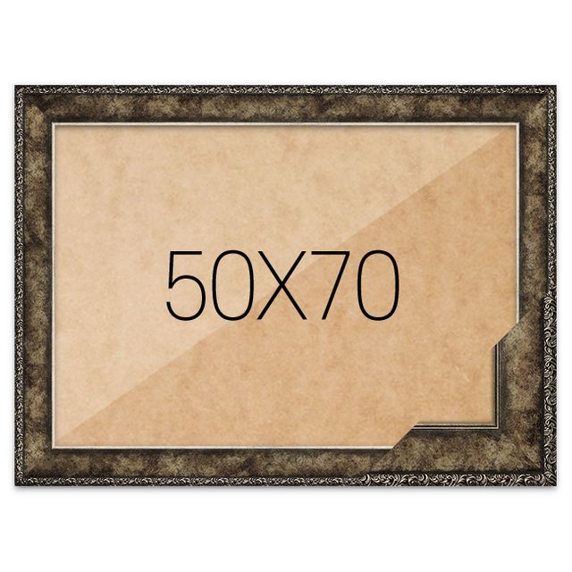 퍼즐액자 50x70 프리미엄 앤틱실버