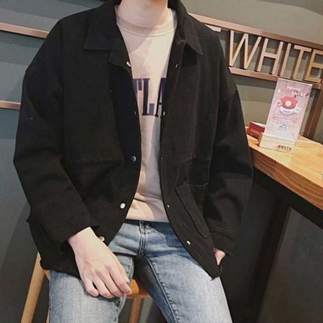 오버핏 남성 셔츠 자켓 데일리 남성 캐주얼 자켓 루즈핏 춘추