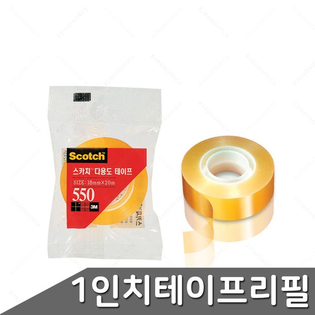 다용도테이프 18x30 1개 사무용테이프 투명테이프