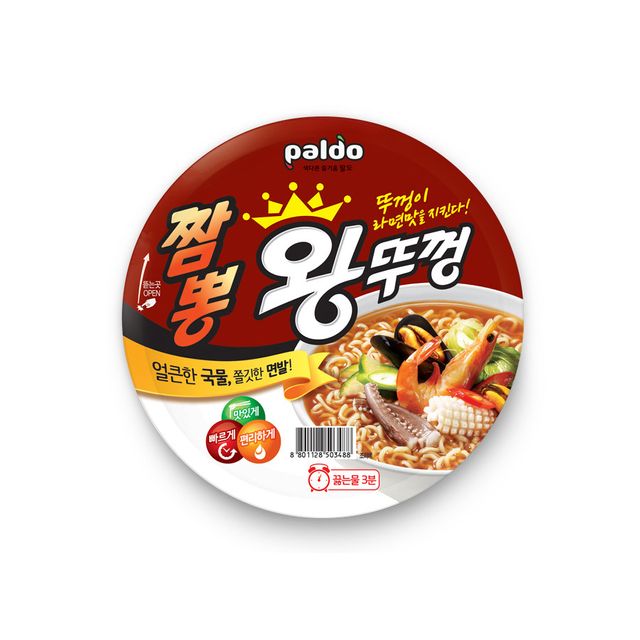 팔도 짬뽕왕뚜껑 x 18ea