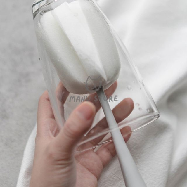 물병청소 텀블러청소솔 스펀지 병 세척솔 그레이