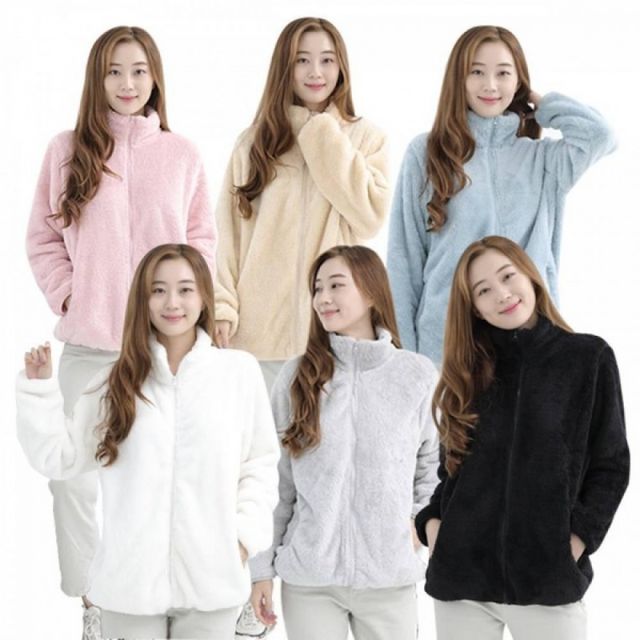 여성 후리스 점퍼 보아털 캐주얼 겨울 집업 플리스