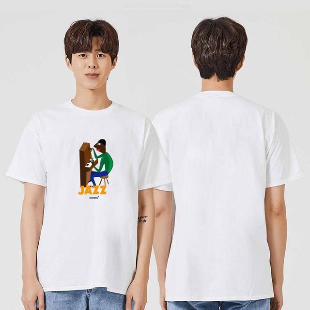피아노 반팔티 라운드티 가족티 커플티 단체티 동호회